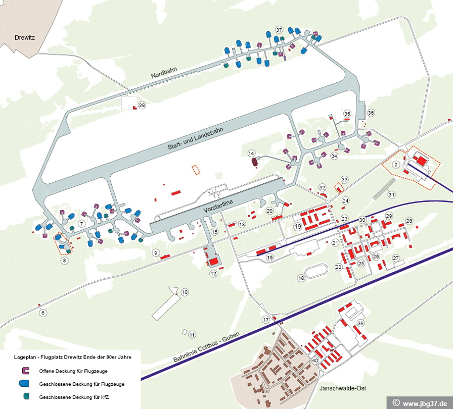 Lageplan FLP Drewitz 1989